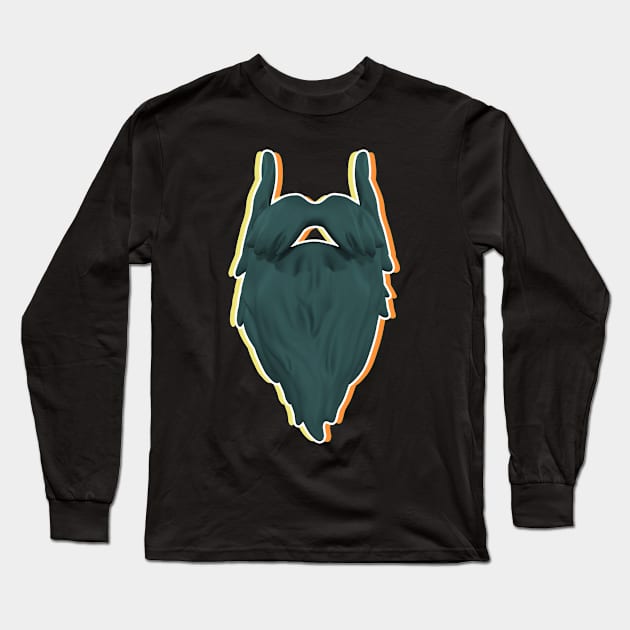 Bearded Long Sleeve T-Shirt by syfufi